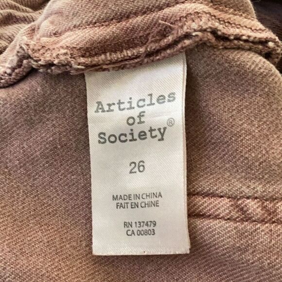 Articles of Society Tammy Hi Rise Wide Leg Jeans Pants Women’s 26 Harwood - Picture 7 of 9